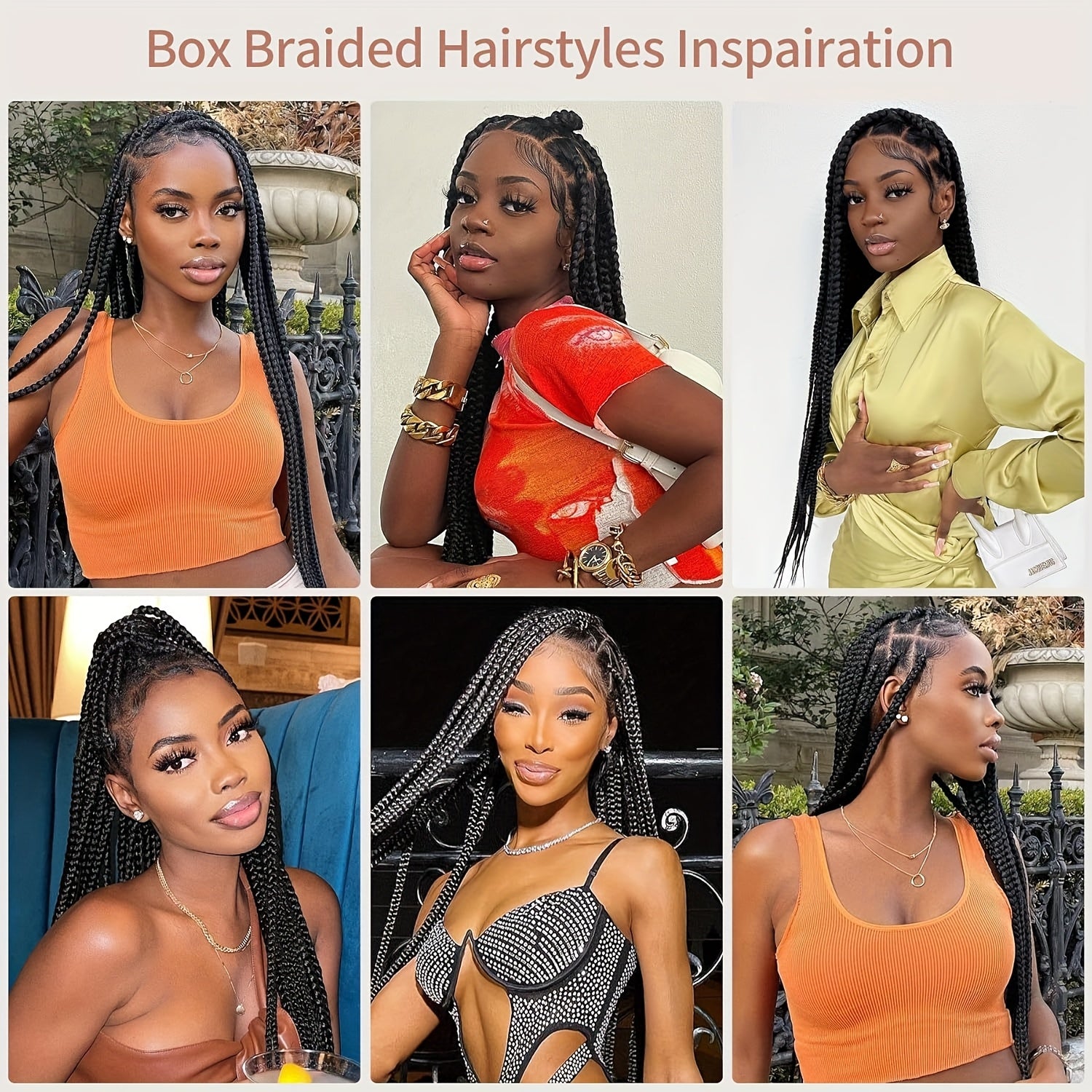 Knotless Braided Wigs Lace Front Box Braids Lace Frontal Wig For Women Synthetic Hair Blended Black Hand Full Double Lace Braid Wig With Bang, Christmas Wig